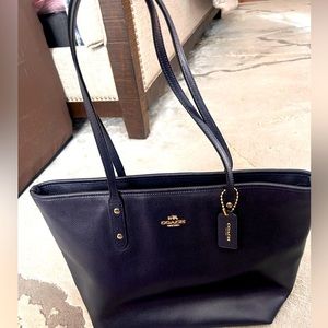 Coach Navy Blue Purse